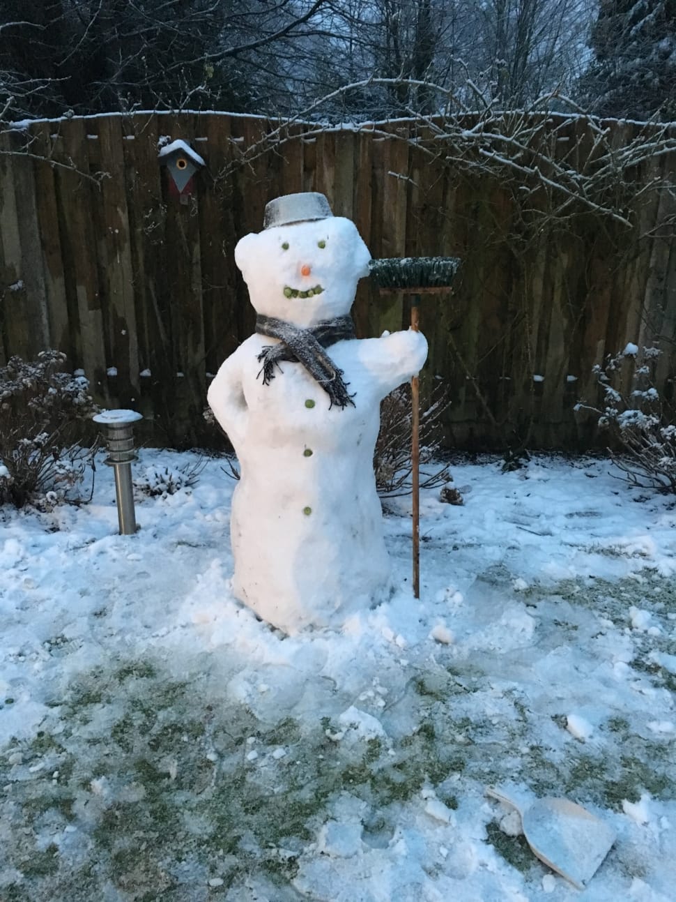 snowman with broom preview