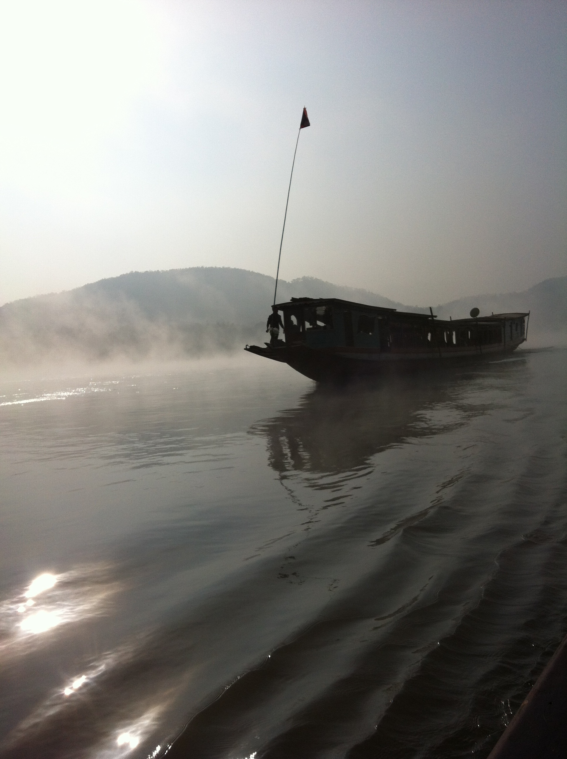 grey wooden boat