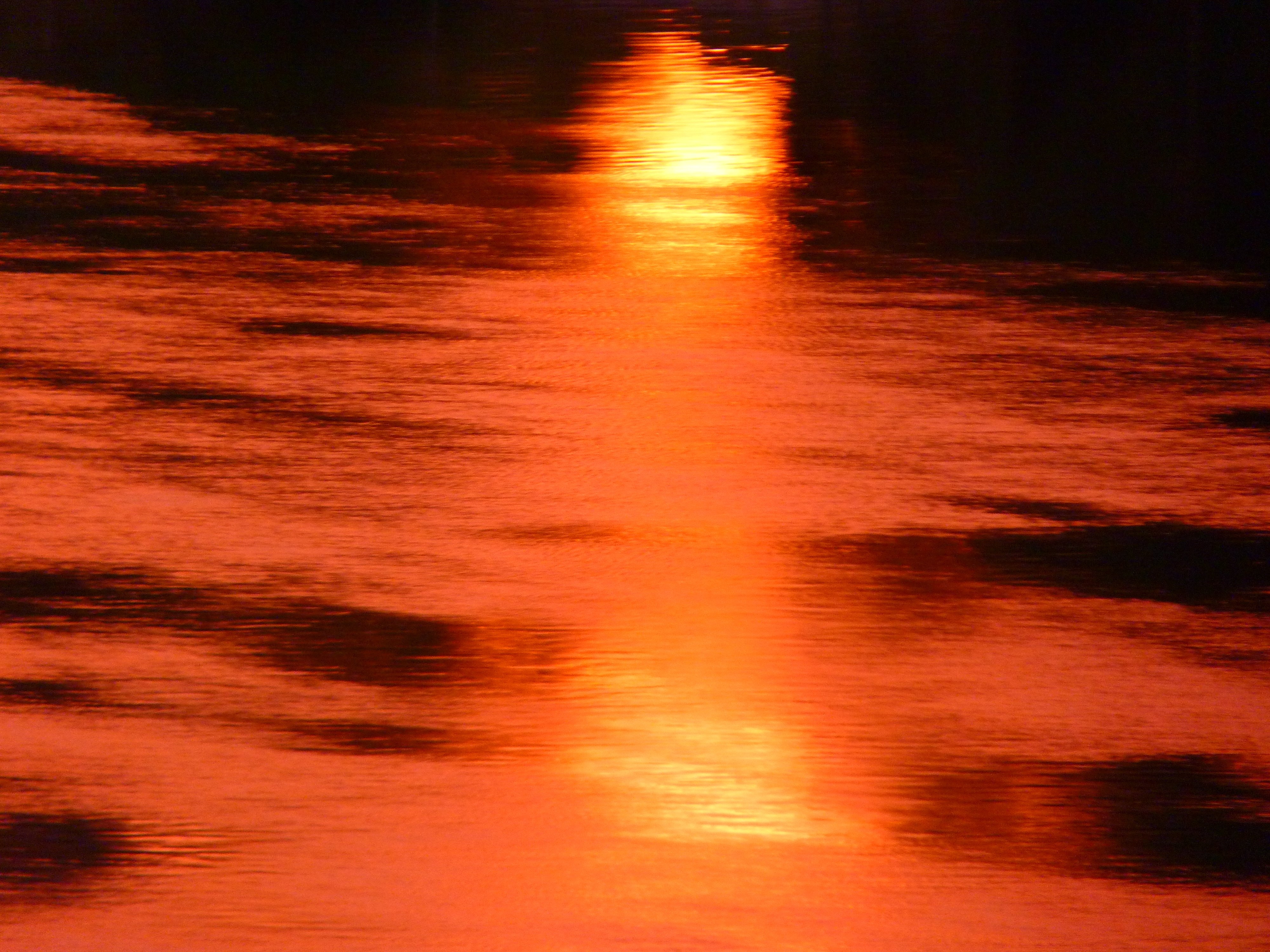 sunset reflection on the ocean