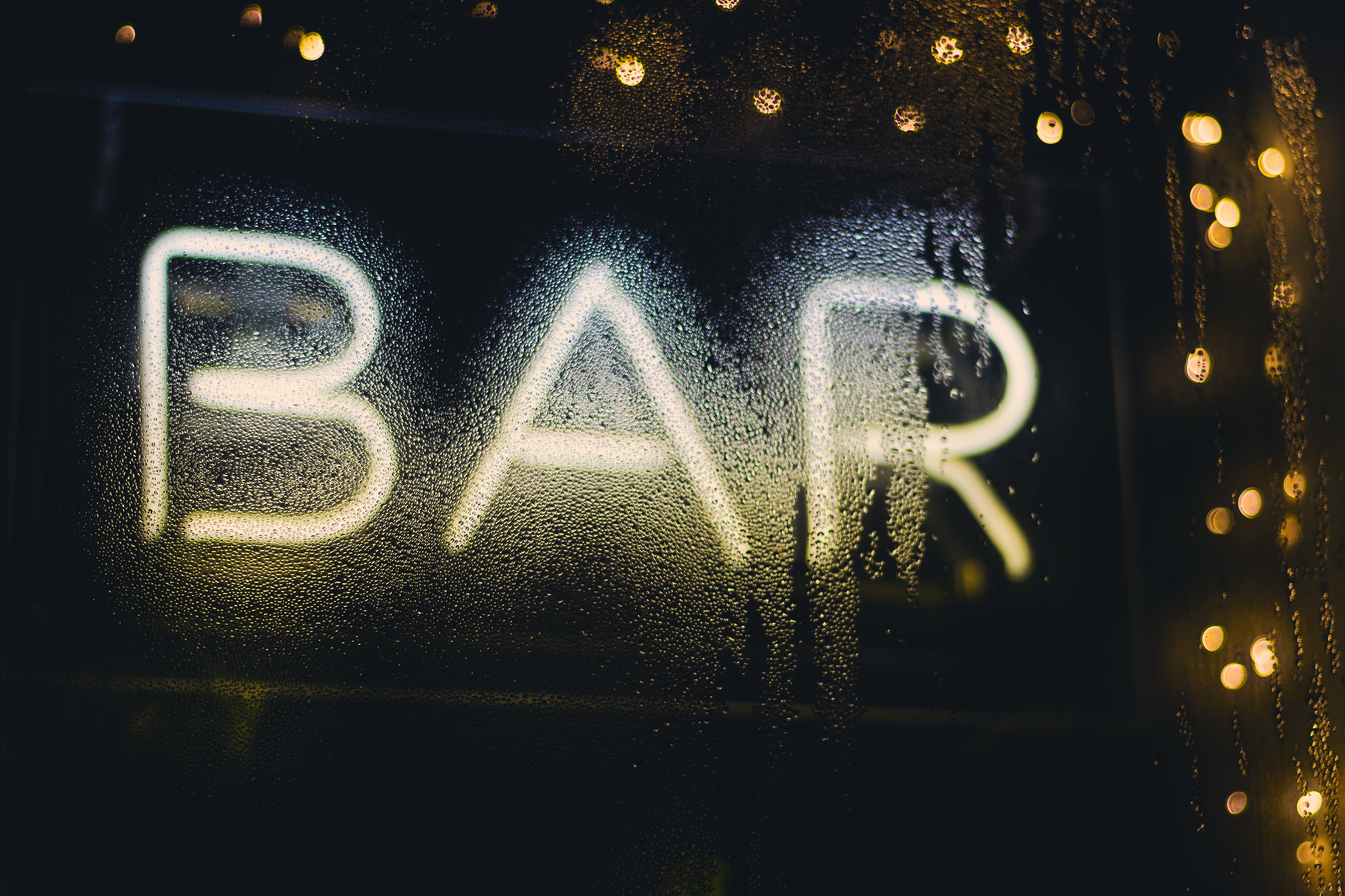 bar neon light signage photo