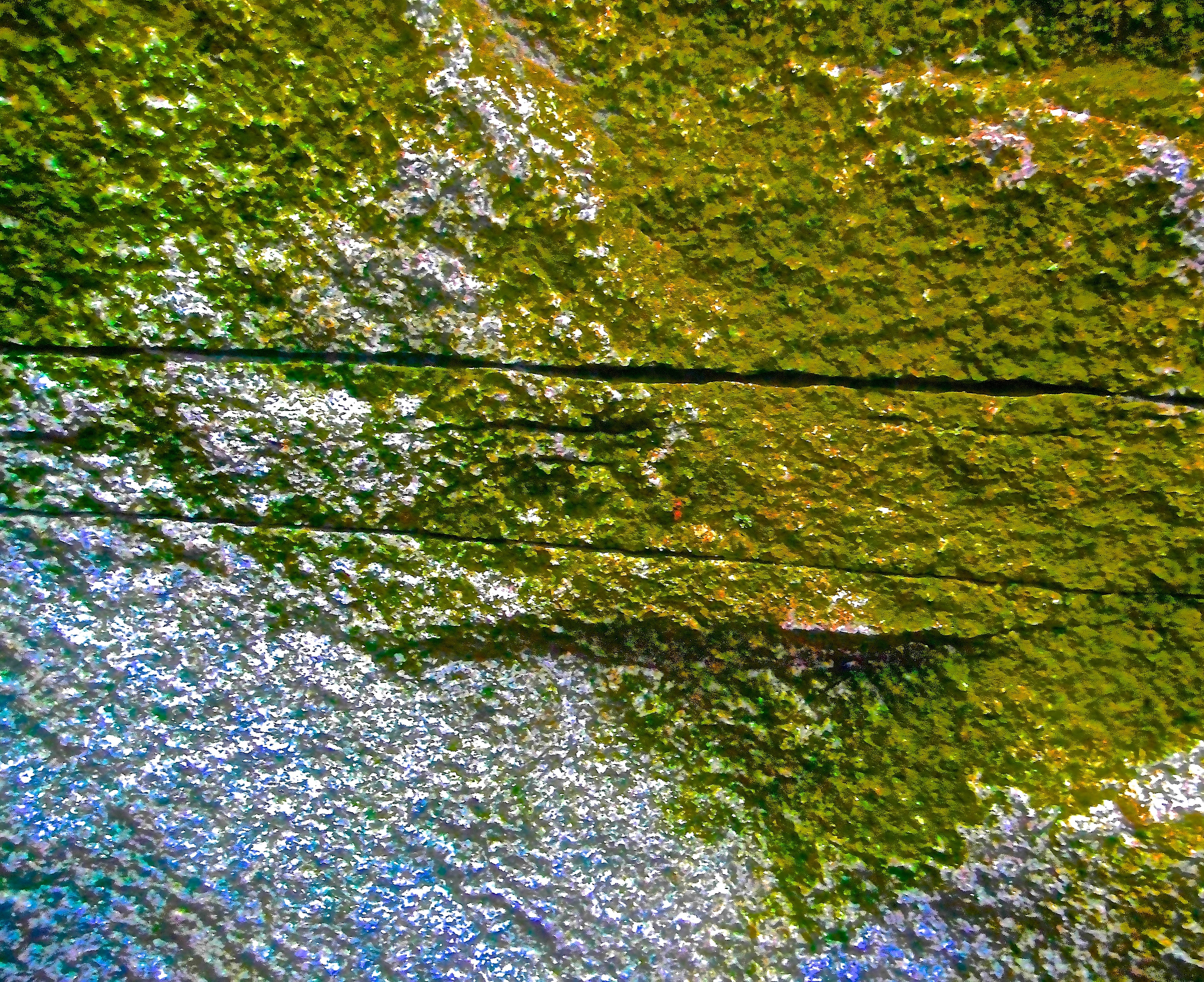 green concrete wall