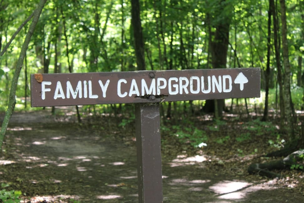 family campground signage preview