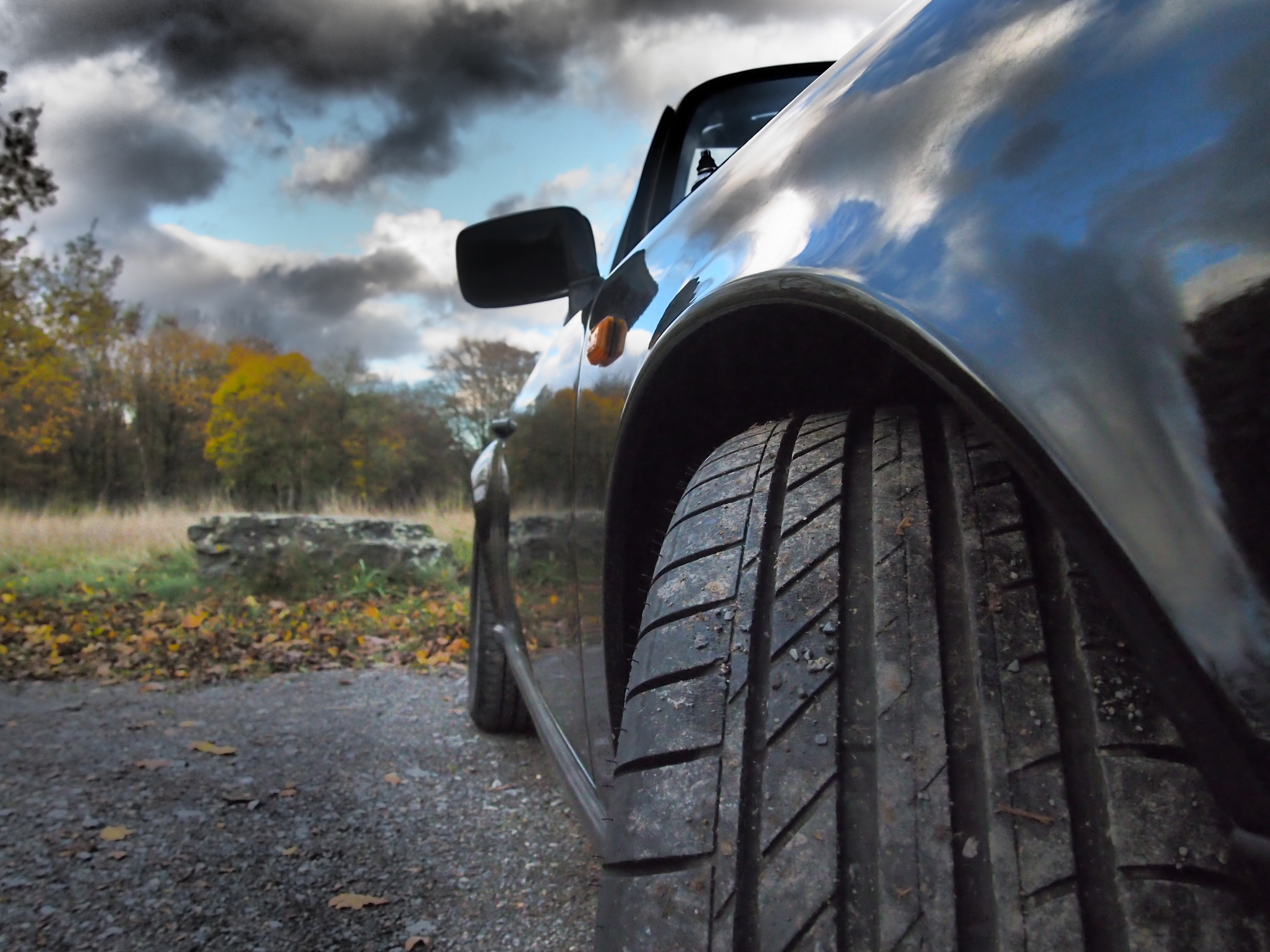 view of tire of car