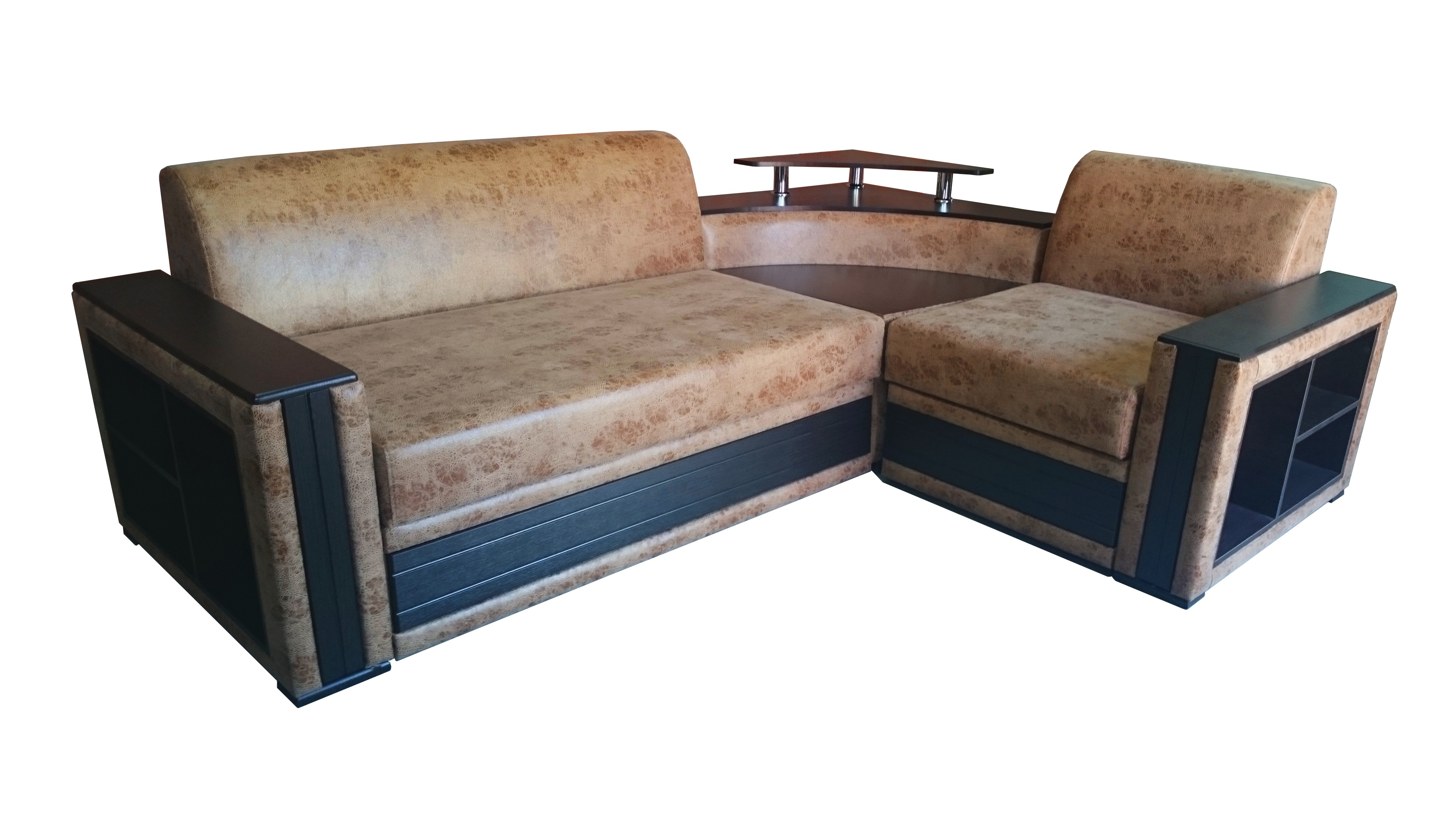 brown leather sectional sofa