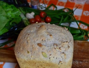 bread near vegetables thumbnail
