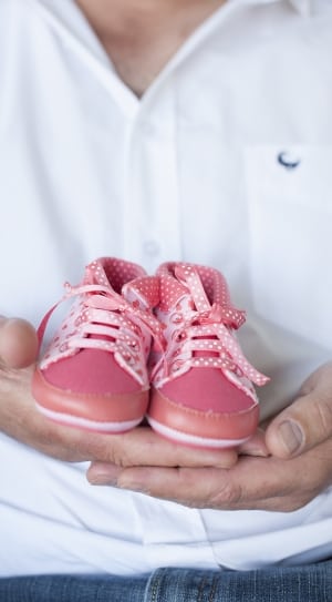 baby's pink lace up shoes thumbnail
