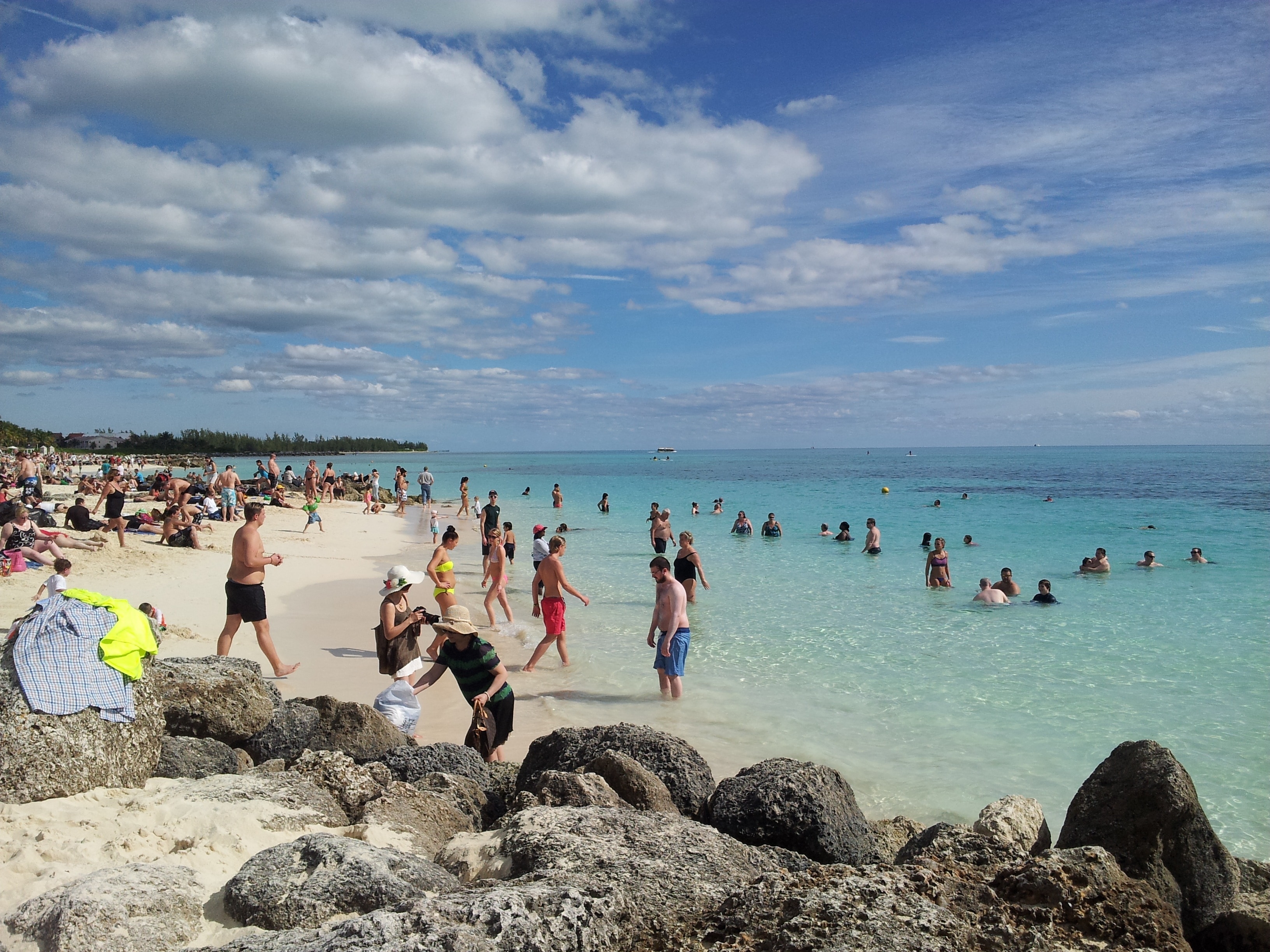 Bahamas, Beach, Rocks, Ocean, Tropical, sea, beach