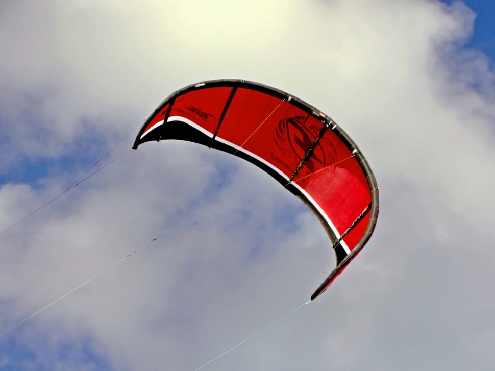 red-and-black paragliding preview
