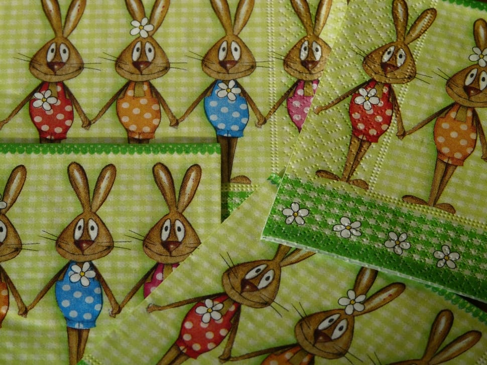 bunny printed textiles preview