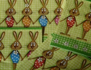 bunny printed textiles thumbnail