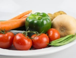 bundle of vegetables on tray thumbnail