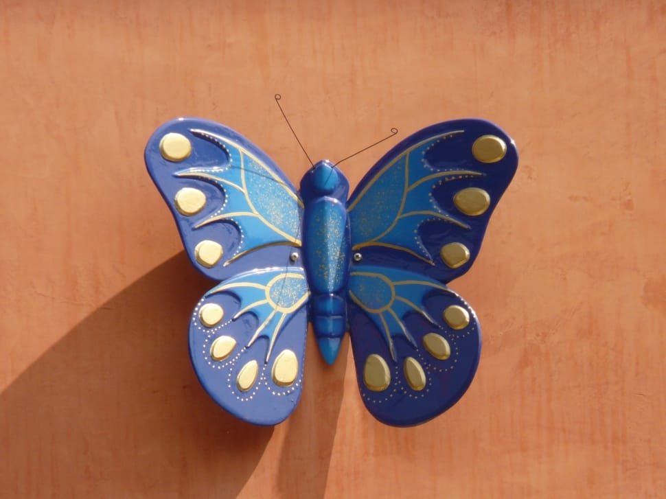 blue butterfly decor preview