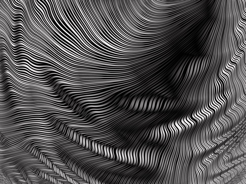 black and white distorted photo preview