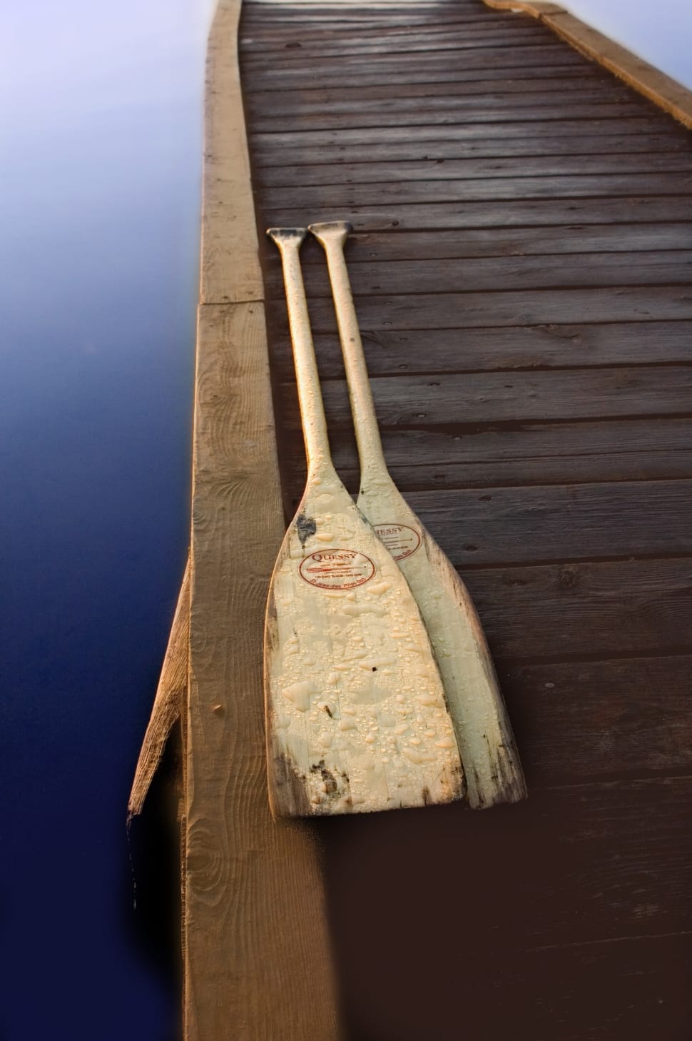 2 beige boat paddles preview