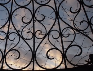 black steel gate photography during afternoon thumbnail