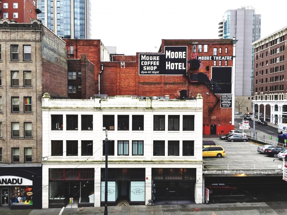 seattle street and buildings in a daylight preview