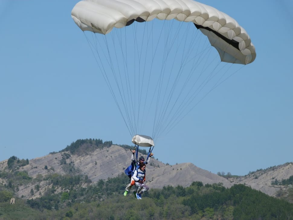 white parachute preview