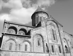 cathedral in grayscale photo thumbnail