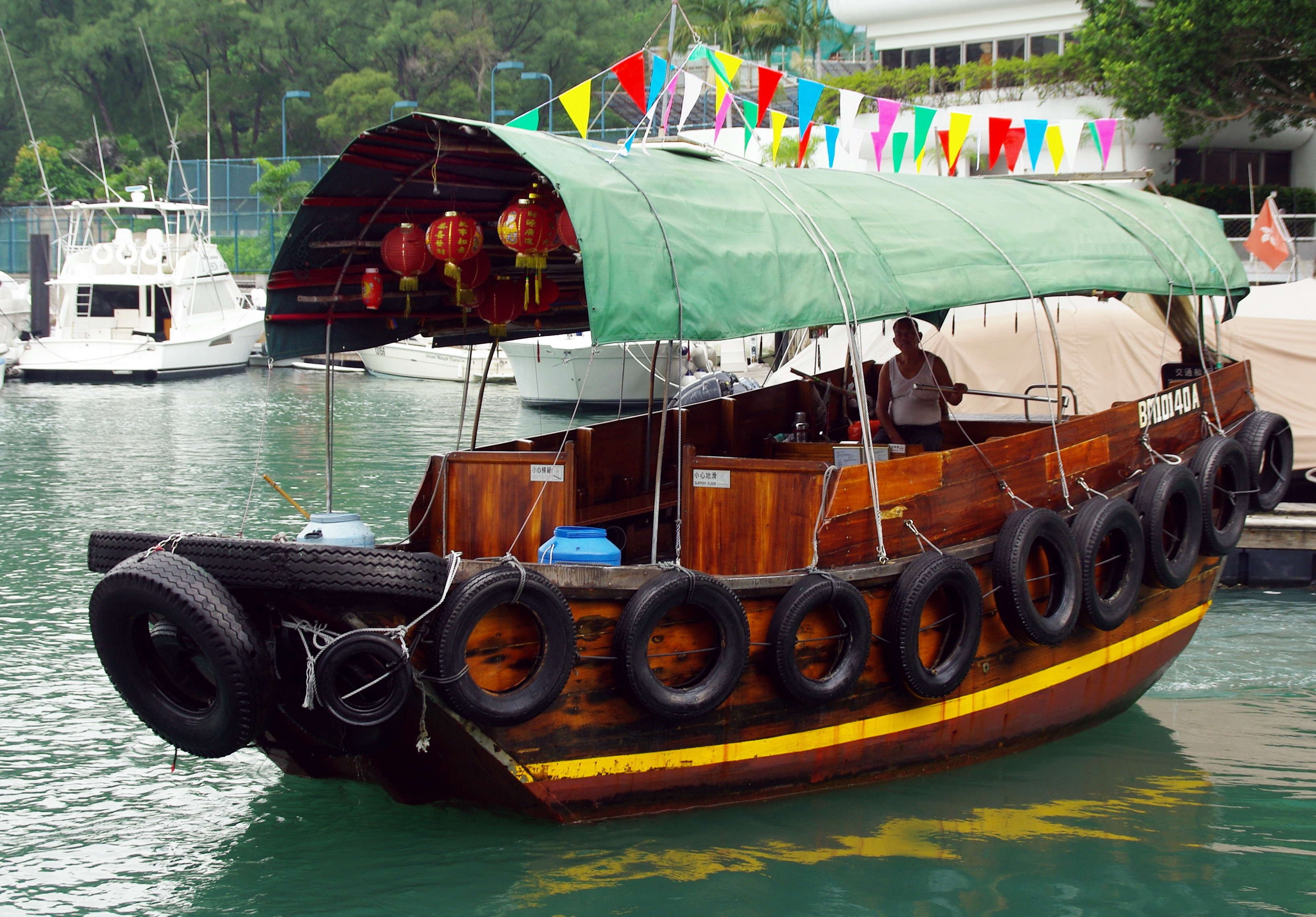 brown wooden passenger boat