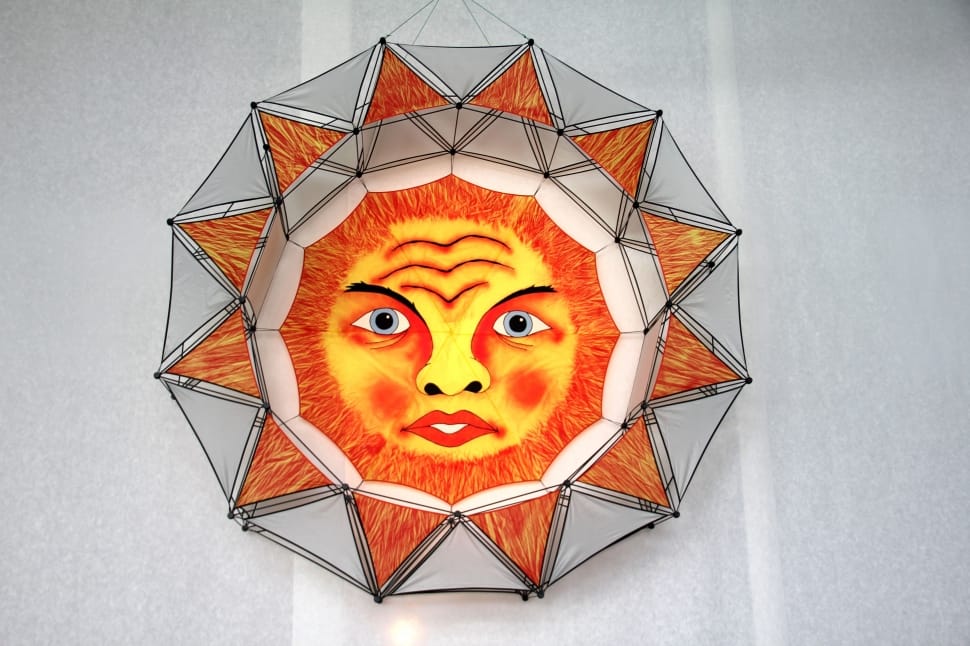 black orange and yellow sun decoration preview