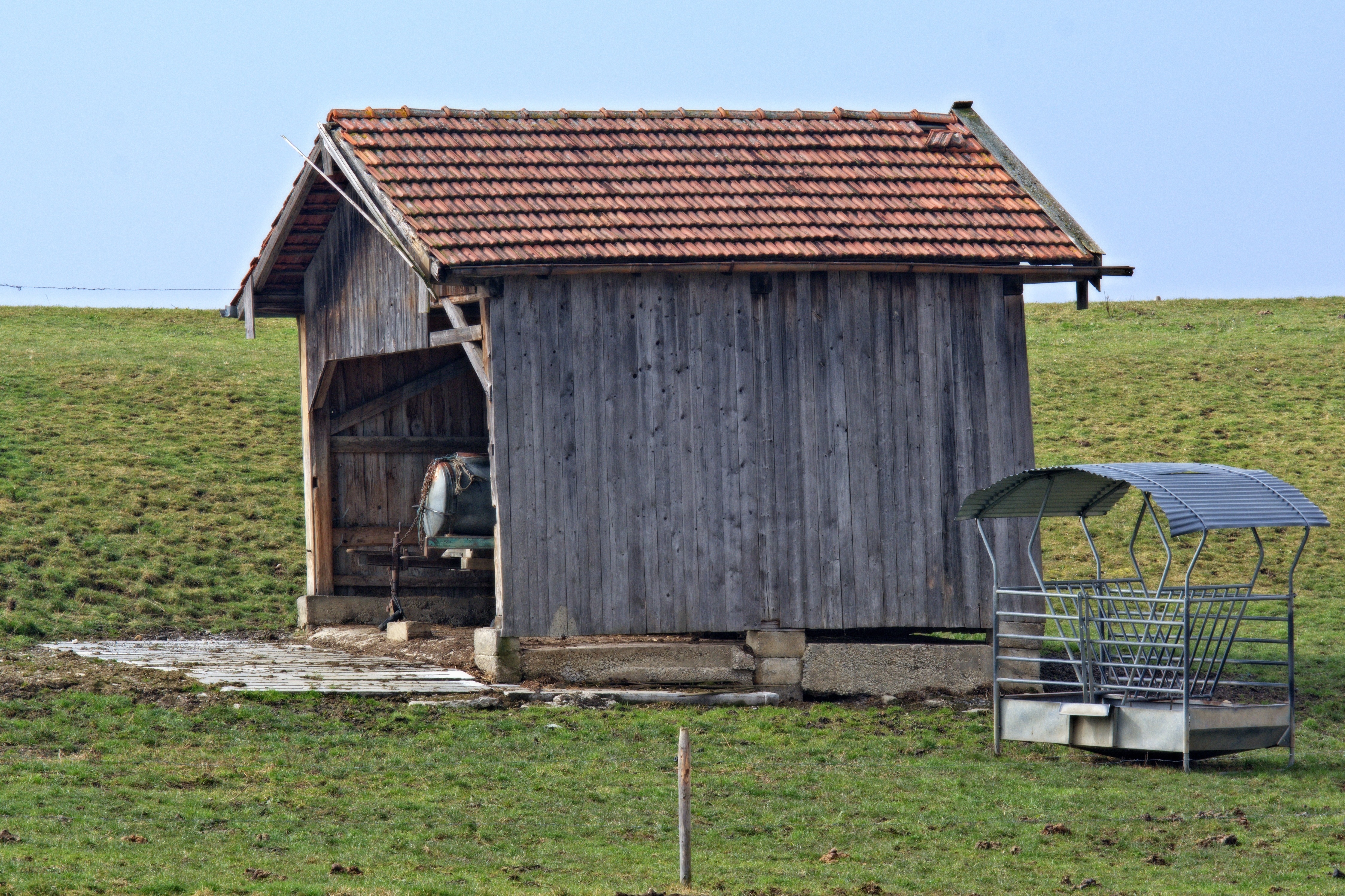 brown wooden storage house