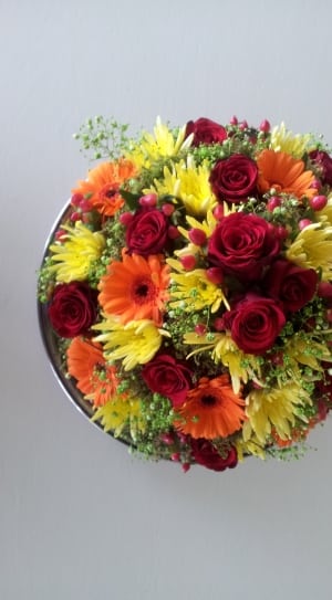 pink red and orange flower decor thumbnail