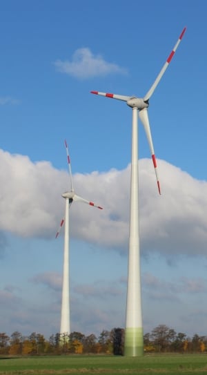 white and red industrial wind mill thumbnail