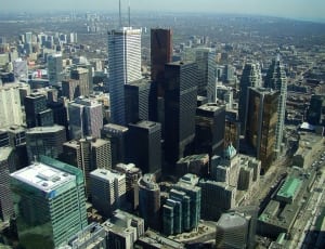 high rise buildings aerial photograph thumbnail