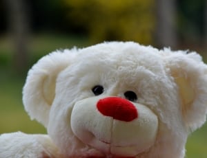 white bear plush toy thumbnail
