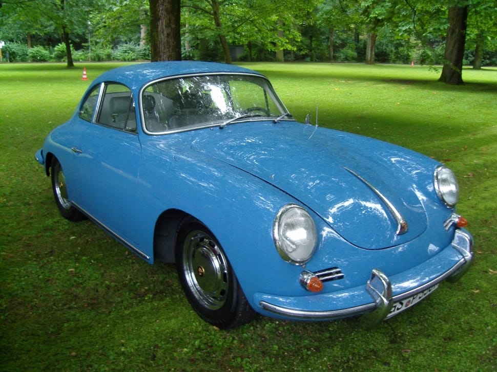 blue classic car preview