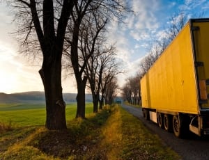 yellow freight truck thumbnail