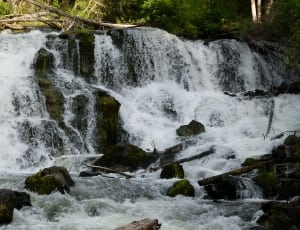 water falls with stones thumbnail