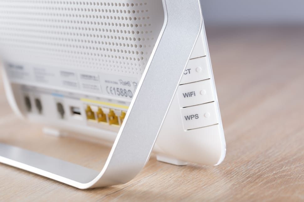 white modem router preview