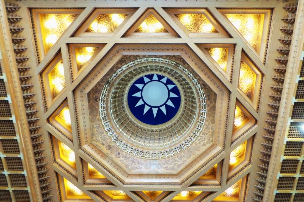 blue and white dome ceiling preview
