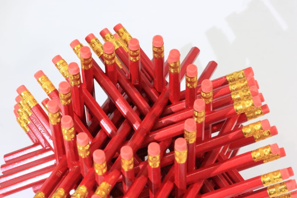 pile of red pencils preview