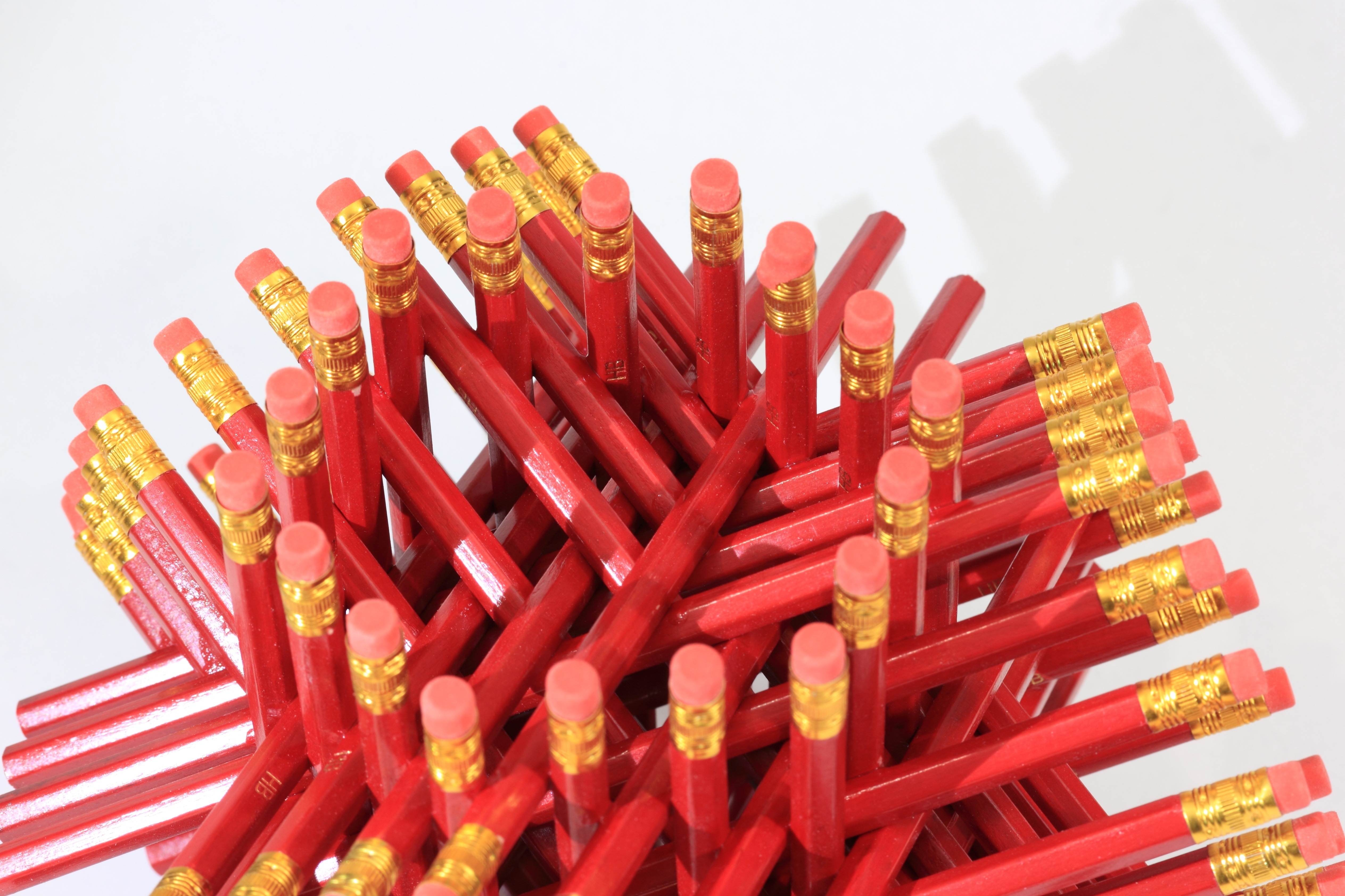 pile of red pencils