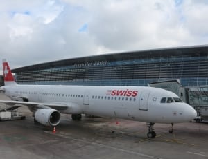 white and red swiss airplane thumbnail