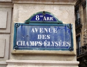 blue avenue des champs elysees signage thumbnail