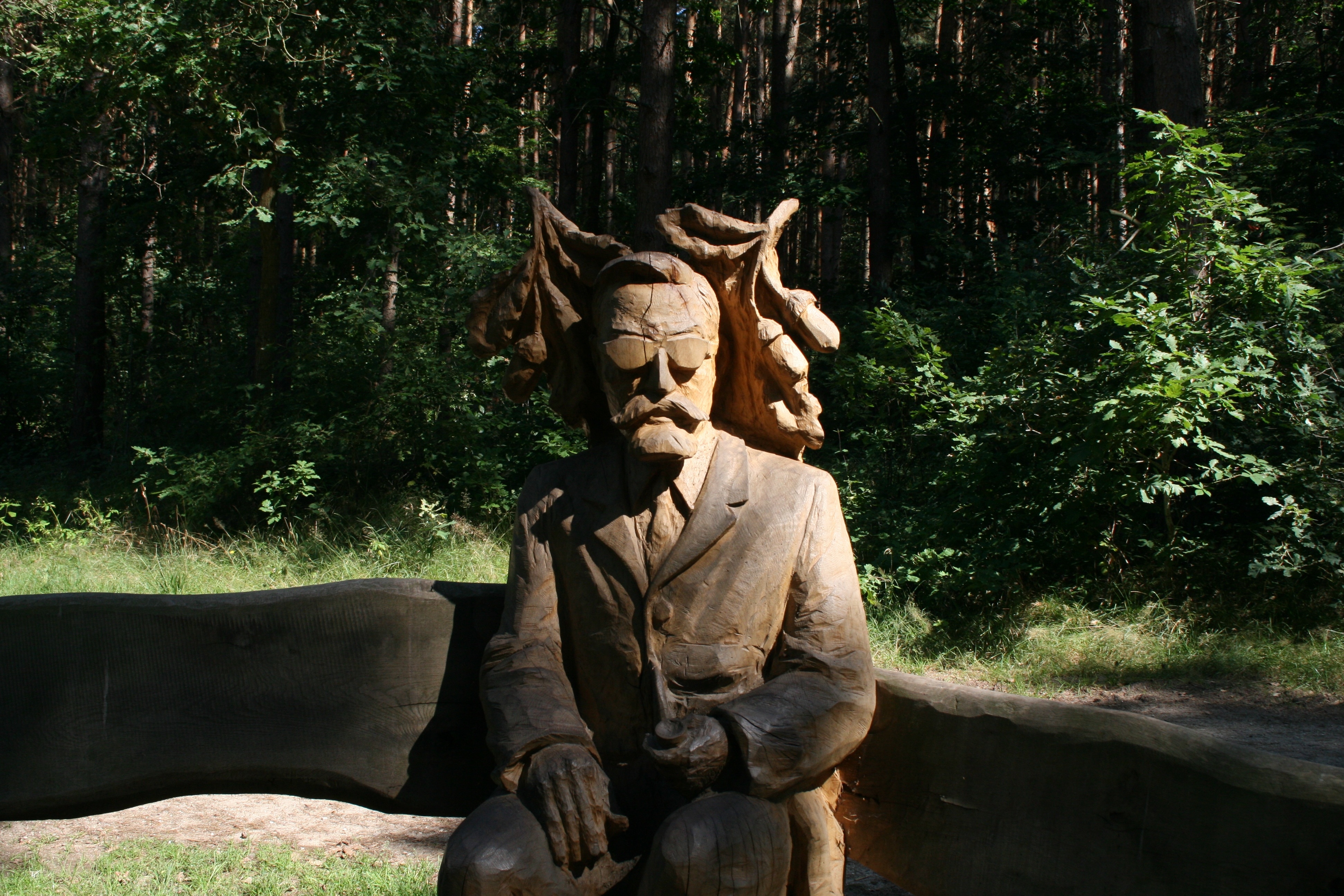 man's brown monument