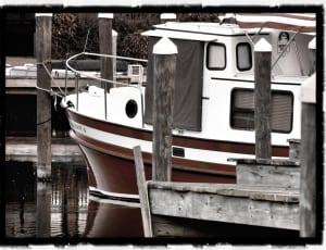 white and brown fishing boat thumbnail