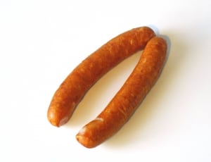 two sausage on white surface thumbnail