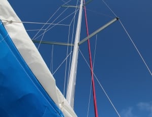 white and blue sailboat thumbnail