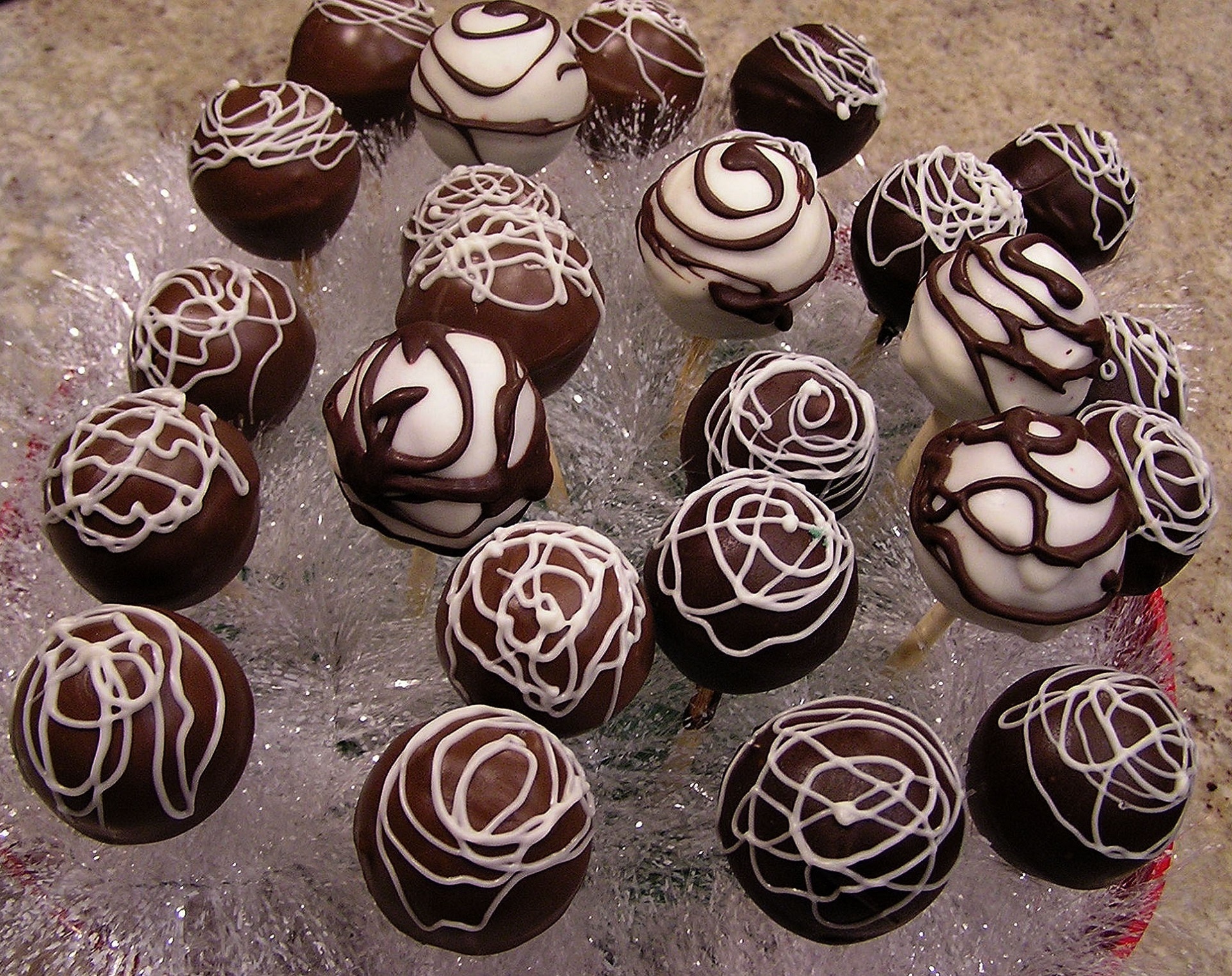 chocolate truffles lollipop