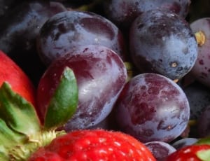 purple grapes and red strawberry thumbnail
