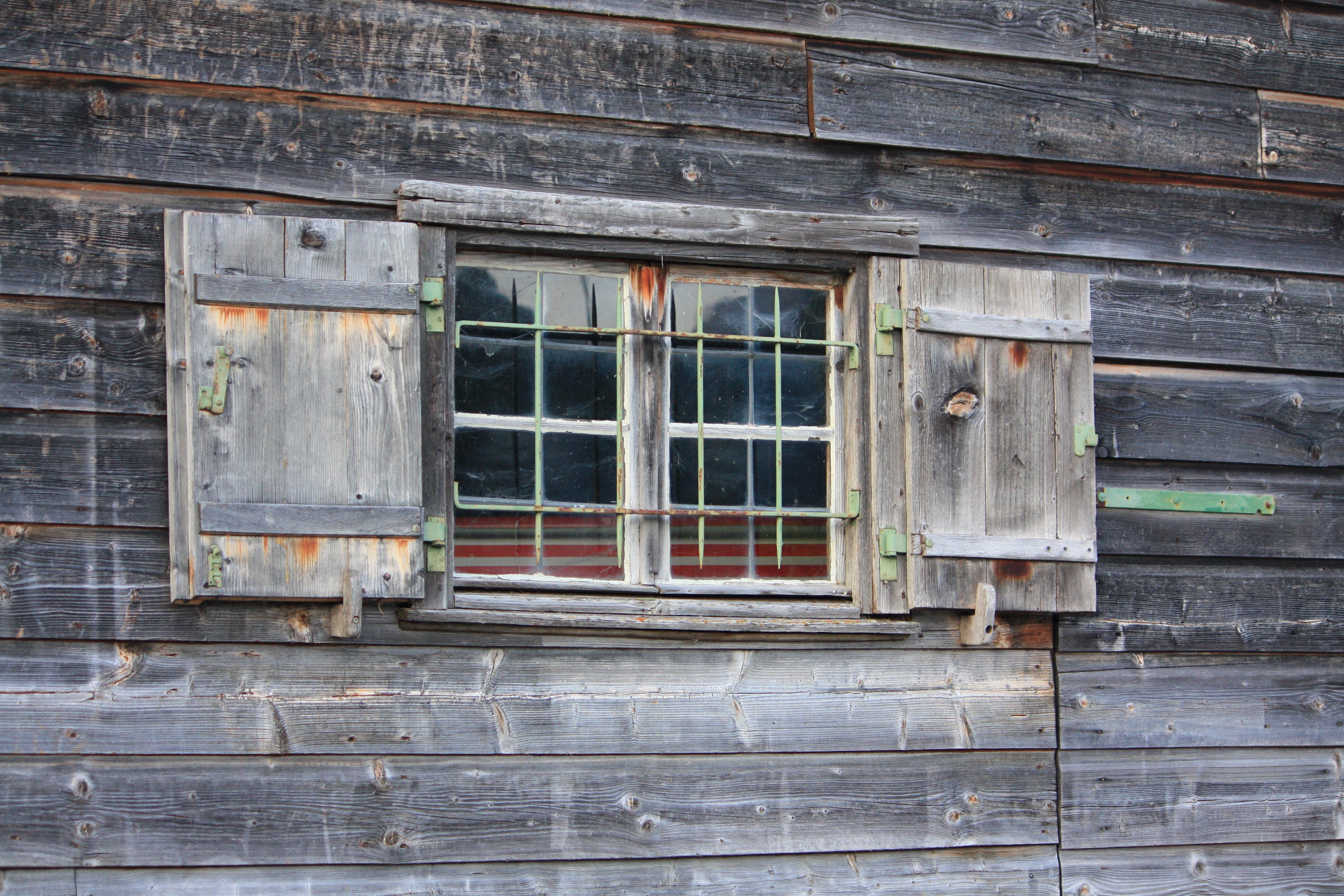 gray wooden window