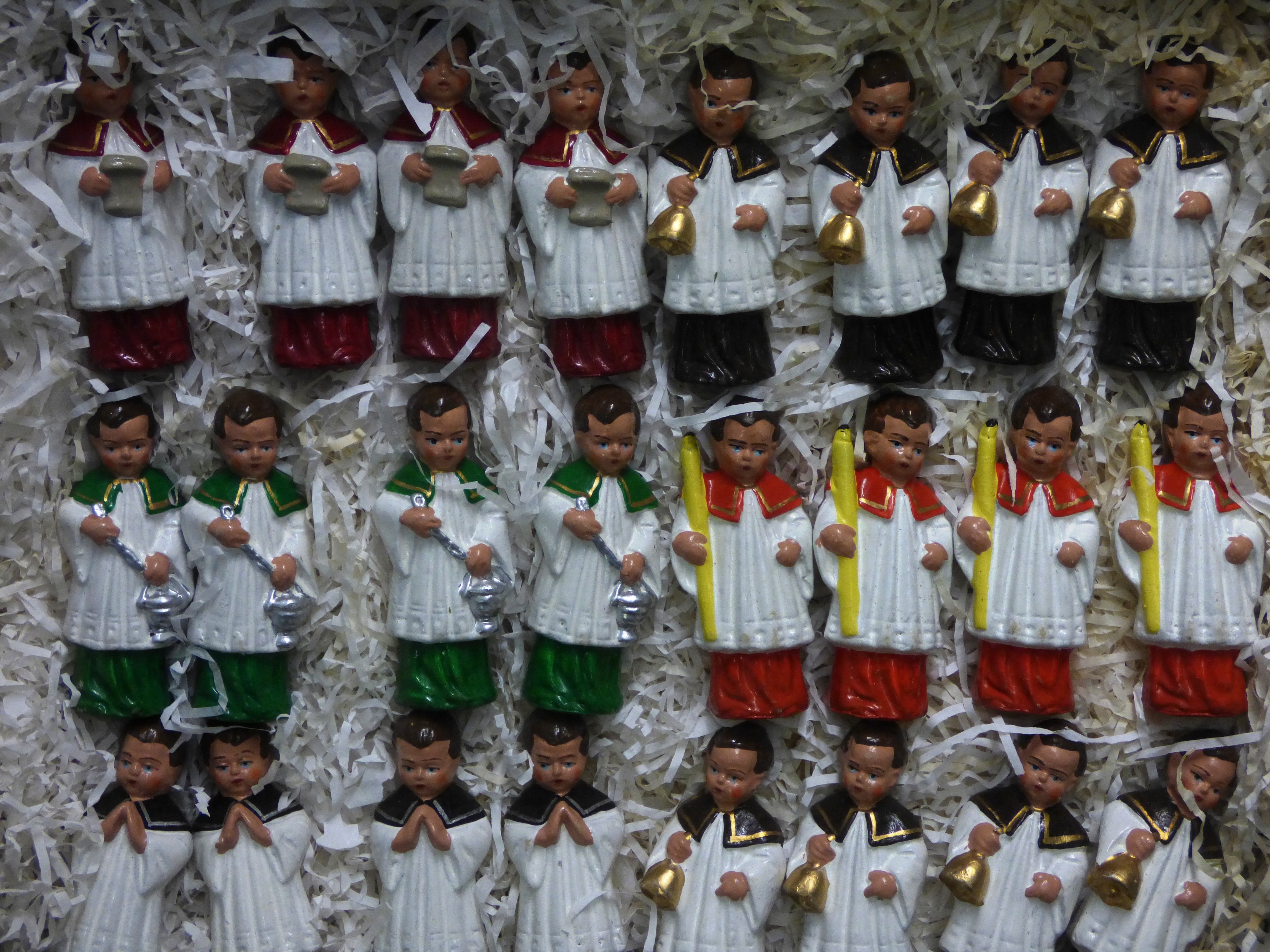 assorted ceramic figurines