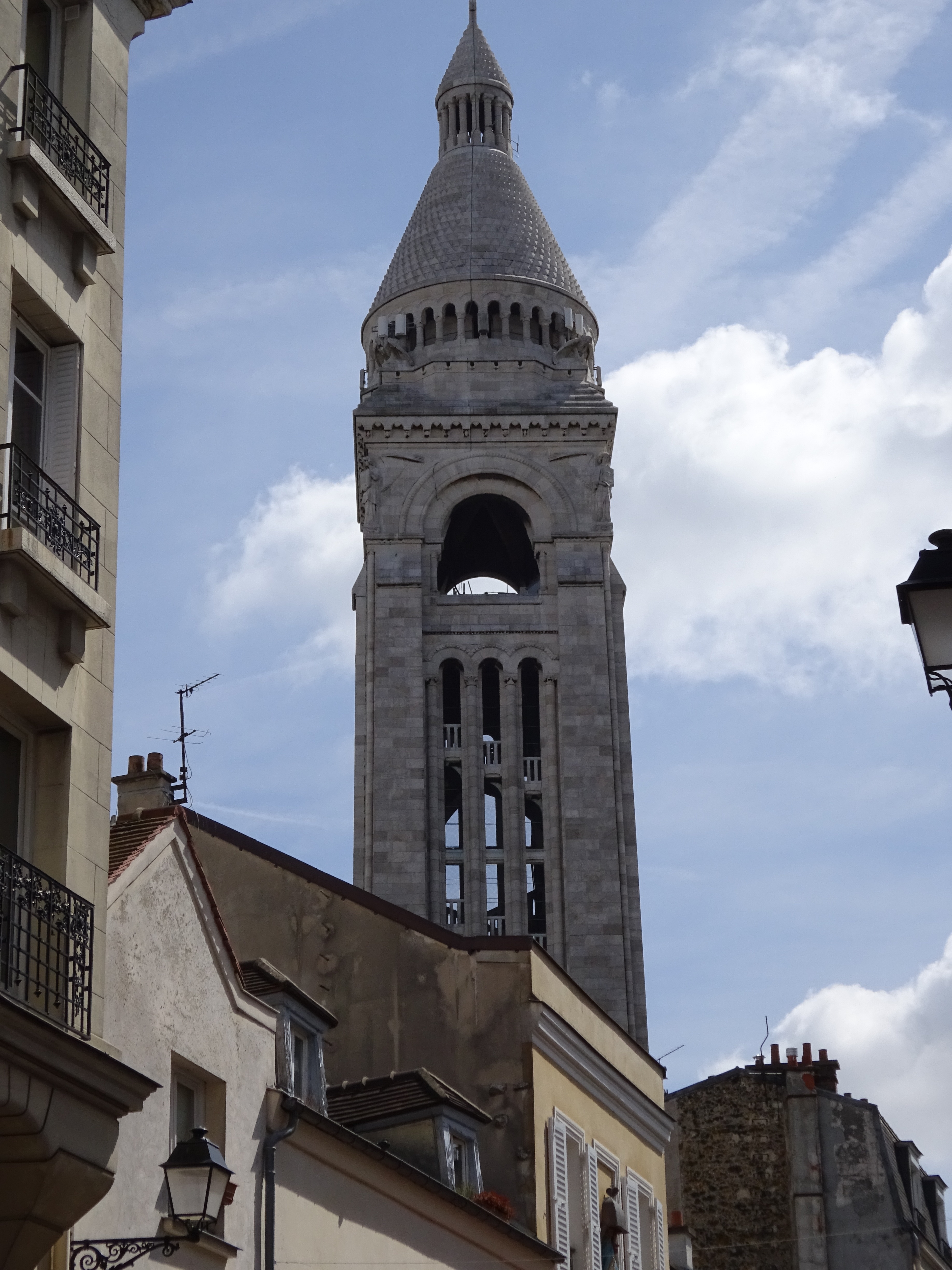 gray concrete bell tower
