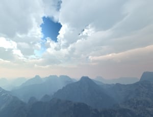 silhouette of mountain range thumbnail