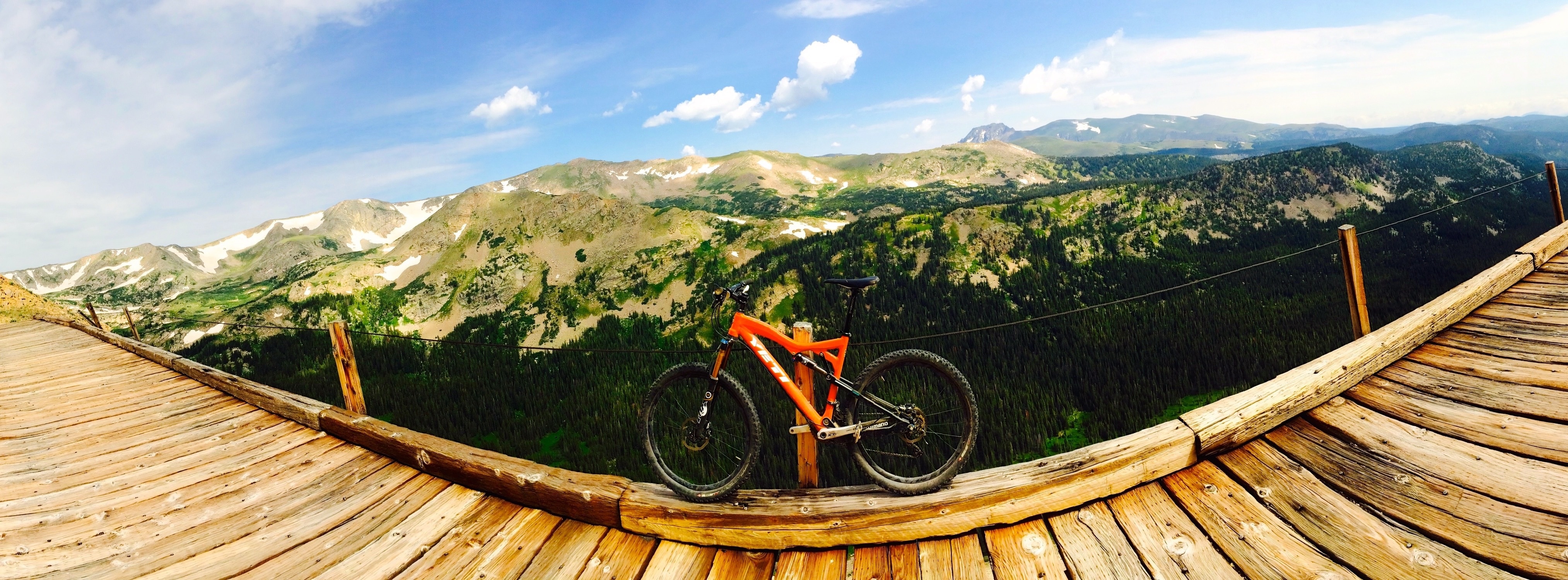 orange hardtail mountain bike