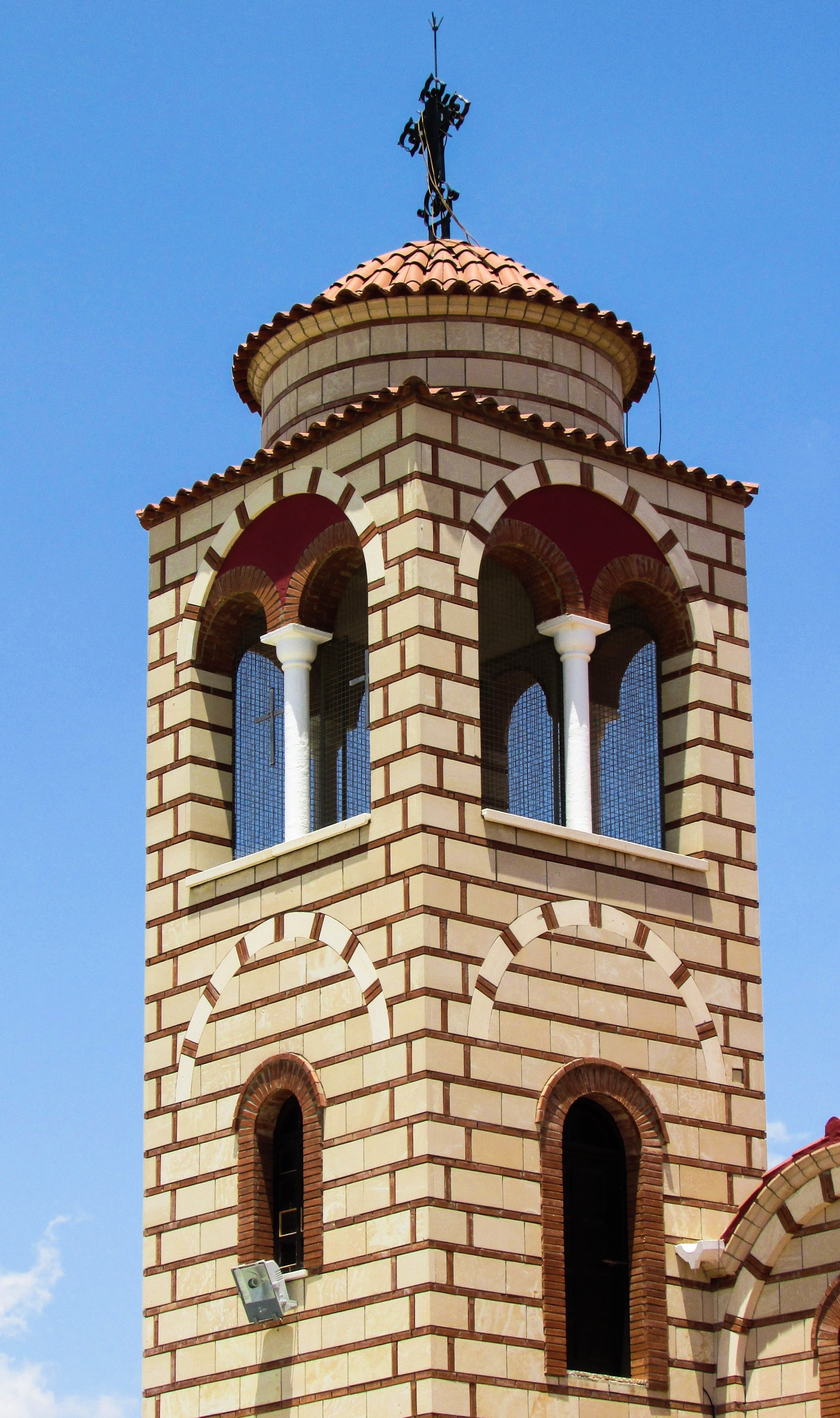 beige concrete brick tower